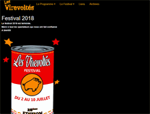 Tablet Screenshot of lesvirevoltes.org